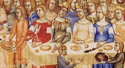 chronologie des livres de cuisine medievale : banquet ordre du Saint-Esprit (BnF)